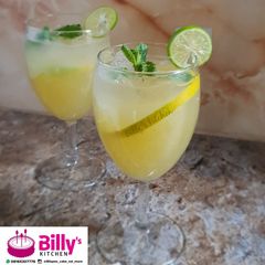 Orange and mint lemonade A picture of Orange and mint lemonade.