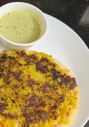 A picture of Masala Uttapam From Leftover Dosa Batter.