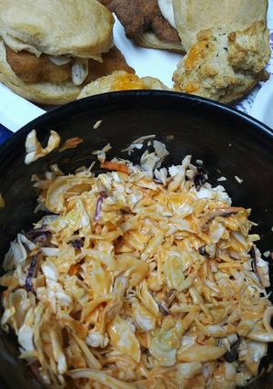 A picture of French Dressing Coleslaw.