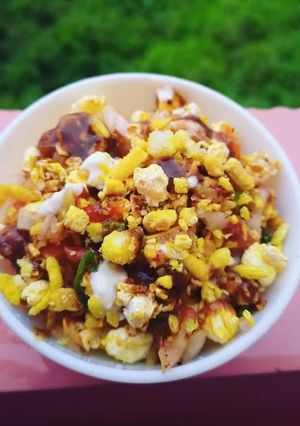 A picture of Popcorn Chaat.