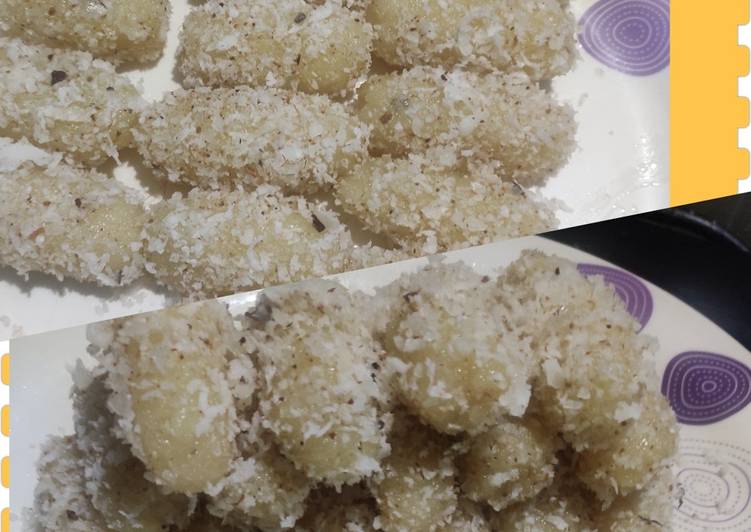 Recipe of தேங்காய் ஸ்பாஞ்ச் ஸ்வீட் (coconut sponge sweet) in 30 Minutes for Young Wife