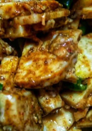 A picture of Kachlu chaat.