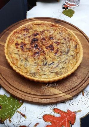 Une photo de Quiche oignons lait de coco
