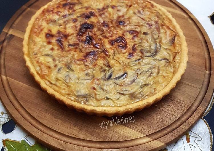 Quiche oignons lait de coco