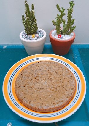 Hình của món Bánh chuối yến mạch không cần lò nướng.