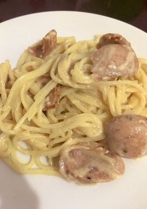 Foto resep Spaghetti Carbonara Rumahan