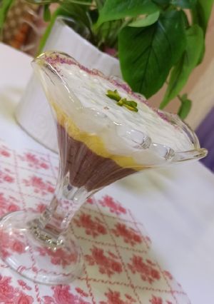 عکسی از دستور دسر سه رنگ