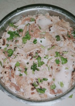 दही रोटी (Dahi roti recipe in Hindi) रेसिपी मुख्य फोटो