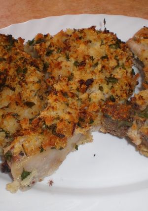 Una foto de Chuletas de cerdo crujientes