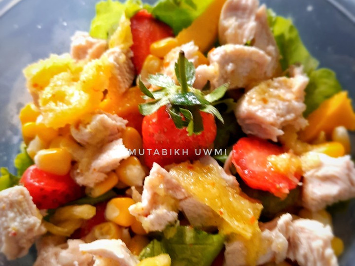 Resep Pineapple dressing chicken salad yang Enak Banget