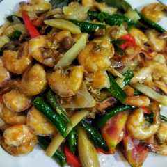 รูปของ Tumis udang tauco