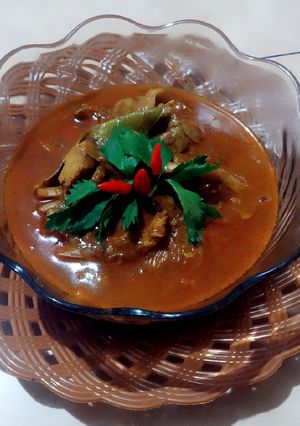 Foto resep Jamur saus Rendang