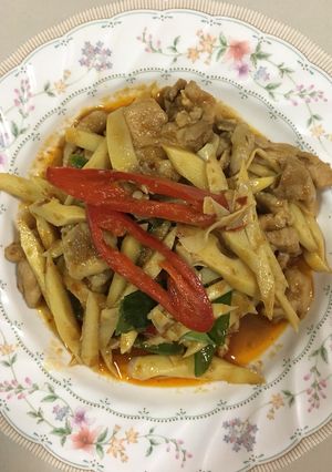 รูปของ “พริกแกงหน่อไม้ไก่”