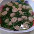 Sayur caisim mix bakso
