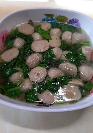 Foto resep Sayur caisim mix bakso