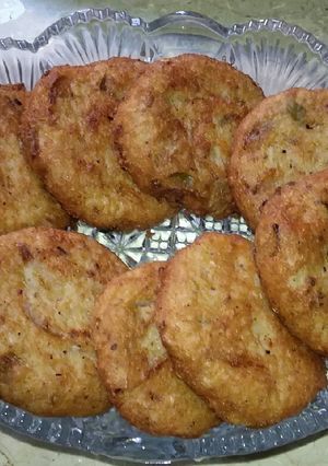 A picture of Boiled Rice Cutlus Without Coating(My New Creation).