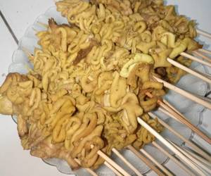 Fresh, Membuat Sate usus ayam ala pecel lele Lezat Mantap