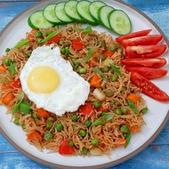 A picture of Nasi Goreng (Indonesian Fried Rice).
