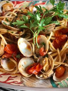 Una foto de Spaghetti alle vongole
