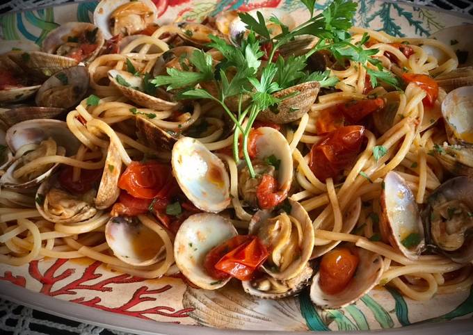 Spaghetti alle vongole Receta de Arianne- Cookpad