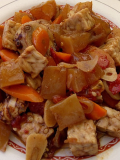 Foto resep Krengsengan kikil tempe wortel