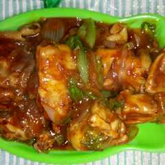 A picture of Ayam saus BBQ (Praktis untk buka dan sahur).