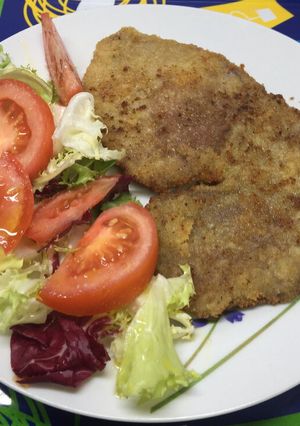 Una foto de Escalope de ternera a la milanesa