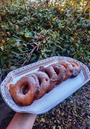 O poză a rețetei Apple donuts 🍎.