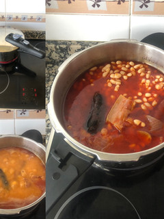 Una foto de Fabada Asturiana olla exprés