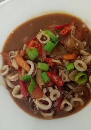 Foto resep Cumi saus pedas
