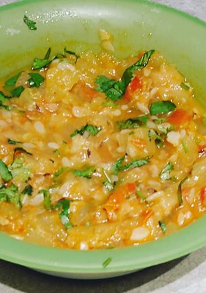 A picture of Bottle gourd sabji.