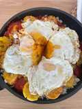 Arroz a la Cubana con Plátano Macho