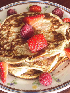 Una foto de Tortitas de plátanos sin gluten