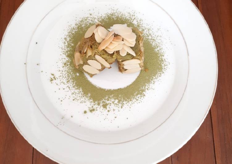 Matcha green tea brownies