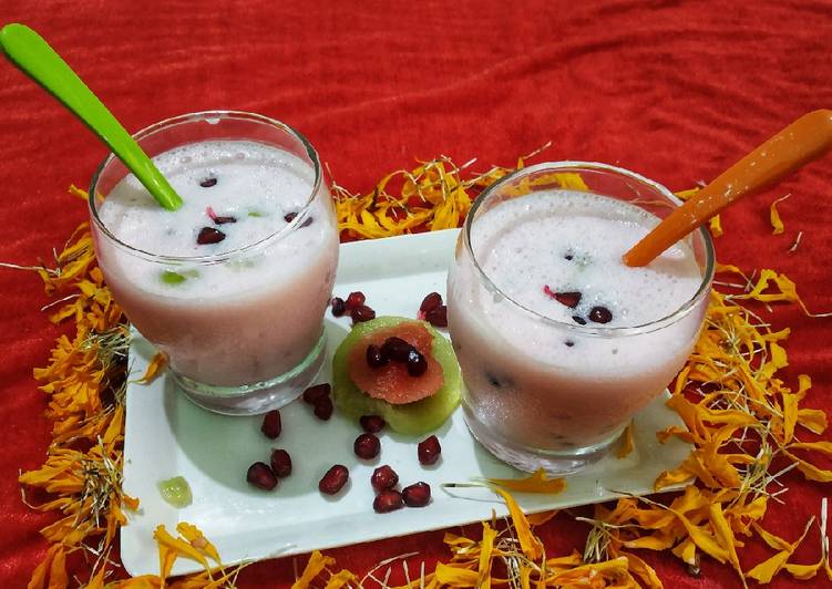 Recipe of Favorite Mix-Fruits Jam Lassi
