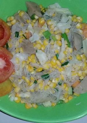 Foto resep Bihun kuah jagung manis.