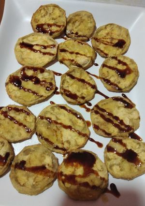 Una foto de Berenjenas al horno con miel de caña