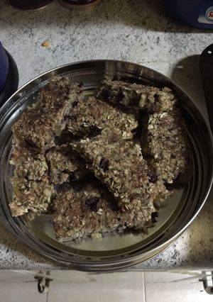 Una foto de Barritas de plátano y avena