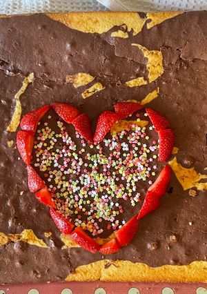 Una foto de Bizcocho de chocolate grande !