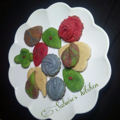 A picture of Rainbow cookies.