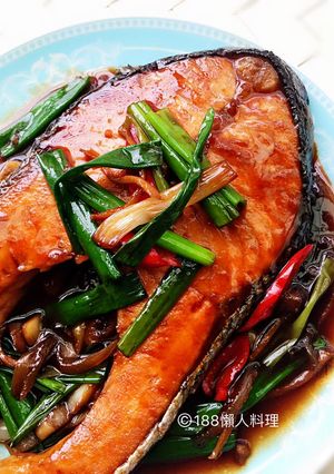 蔥燒鮭魚 的食譜成品照片