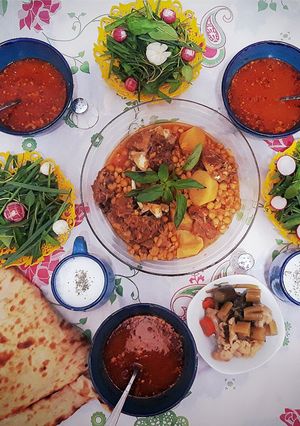 عکسی از دستور آبگوشت