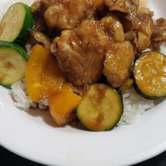 A picture of Honey Ginger Fish Stirfry.