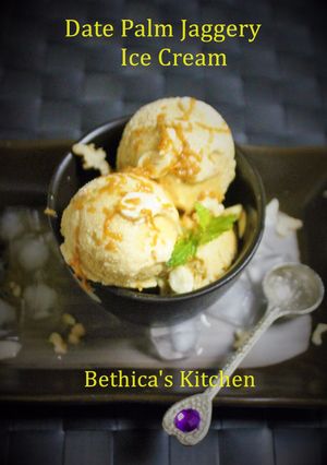 A picture of Date Palm Jaggery Ice Cream.