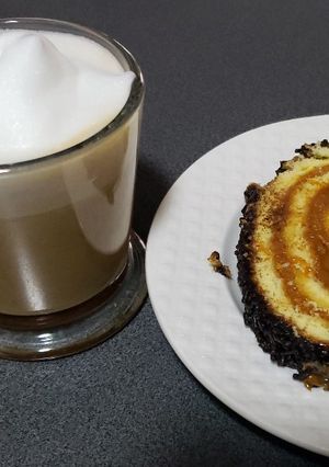 Una foto de Caramel cortado en Nespresso