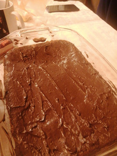 Una foto de Brownie casero