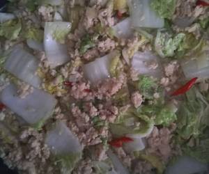 Siap Saji Tumis sawi putih ayam giling Mantul Banget Siap Saji Tumis sawi putih ayam giling Mantul Banget