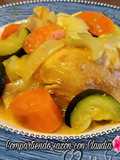Pollo con verduras en salsa de soya🌺