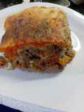 Arrollado de calabaza relleno de carne