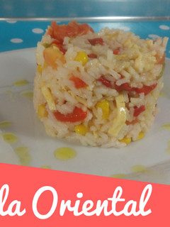 Una foto de Ensalada Oriental con vinagreta de mostaza